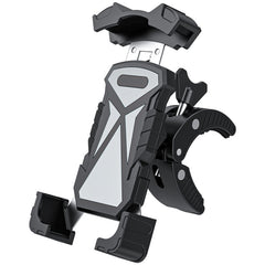 L101+M011 Outdoor Cycling Mechanical Locking Phone Holder, Gray, Black, Blue, Yellow, Red, Green, DIY Color