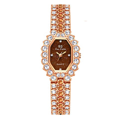 BS Bee Sister  FA1581 Niche Glitter Full Diamond Women Watch, Golden Green, Silver Blue, Rose Coffee, Silver Green