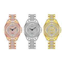 BS Bee Sister FA0917L  Niche Full Diamond Ladies Watch, Gold, Silver, Rose Gold