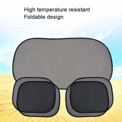 Non-Porous Suction Cup Car Mesh Sunshade, 5pcs/set