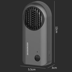 Car Mini Air Purifier Toilet Deodorant Shoe Cabinet Sterilizer, Air Purifier Grey