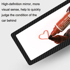 CZC-255 Carbon Fiber Indoor Rearview Mirror Modified Suction Cup Endoscope Auxiliary Mirror, CZC-255(White Mirror)