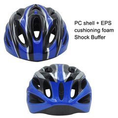 Unisex Cycling Bike One-piece Helmet, Red Black, White Black, White Black Green, Fiber Black, White Orange, Blue Black, Yellow Black