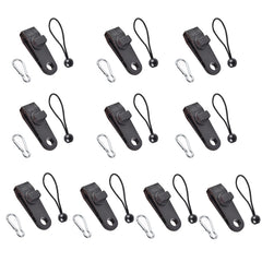 Outdoor Camping Windproof Canopy Fixed Tent Clip Rope Buckle Quick Hanging Set, 10 Clips+10 Ropes, 10 Clips+10 Black Ropes, 10 Clips+10 Black Ropes+10 Silver Buckles, 10 Clips+10 Elastic Ropes+10 Black Buckles                                           ...