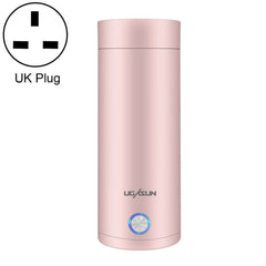 UGASUN Travel Portable Mini Electric Heated Water Cup, UK Plug (White), EU Plug (Withe), US Plug (White), UK Plug (Pink), EU Plug (Pink), US Plug (Pink)