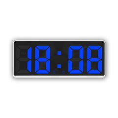 LED Bedside Alarm Clock Battery Plug-In Dual-Purpose Clock, 6628 White, 6628 Blue, 6628 Orange