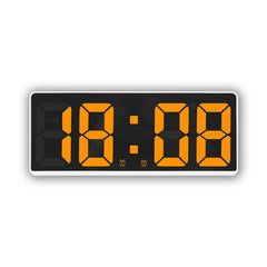 LED Bedside Alarm Clock Battery Plug-In Dual-Purpose Clock, 6628 White, 6628 Blue, 6628 Orange