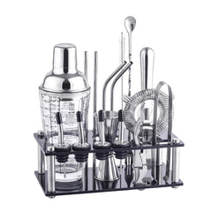 17 in 1 400ml Glass Shaker with Graduated Shaker Set, K17-3