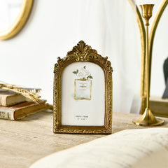 Retro Imitation Wood Home Decor Photo Frames, Spec:, Square-6 inches, Square-7 inches, Arched-6 inches, Arched-7 inches, Oval-6 inches, Oval-7 inches, Bow Round Box, A Model, B Model, C Model, D Model