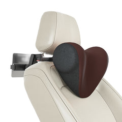 A09 Car Seat Headrest Memory Foam Comfortable Neck Pillow, Style:, With Stand  (Coffee), With Stand  (Blue), With Stand  (Gray), Without Stand (Black), Without Stand (White), Without Stand (Pink), With Stand (Black), Without Stand (Coffee)             ...