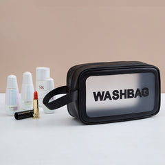 2 PCS Frosted Translucent Waterproof Storage Bag Cosmetic Bag Swimming Bag Wash Bag, Black M, Black M 2 Handles, Black L, Pink S, Pink M, Pink M 2 Handles, Pink L, White S, White M, White M 2 Handles, White L, Blue S, Blue M, Blue M 2 Handles, Blue L