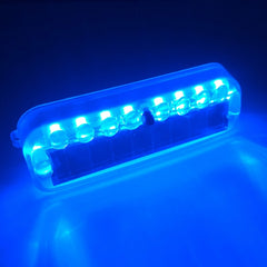 LED Solar Decorative Night Vibration Lighting Warning strobe Lamp, Long Blue, Long Red, Long White