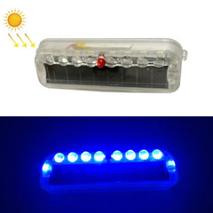 LED Solar Decorative Night Vibration Lighting Warning strobe Lamp, Long Blue, Long Red, Long White