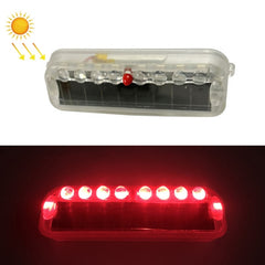 LED Solar Decorative Night Vibration Lighting Warning strobe Lamp, Long Blue, Long Red, Long White