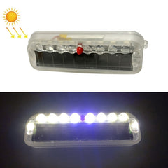 LED Solar Decorative Night Vibration Lighting Warning strobe Lamp, Long Blue, Long Red, Long White