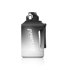 Large Capacity Gradient Straw Cup Sports Bottle With Scale, 1500ml, 2300ml, 3800ml