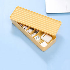 Desktop Data Cable Storage Box Dust-proof Line Box, Single-layer