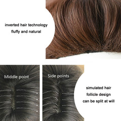 Women Tinfoil Permed Natural Fluffy Full Head Cover Wig