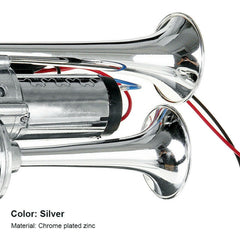 ST-1018S 600DB Double-tube Metal Conjoined Electric Pump Car Horn with Relay, ST-1018S