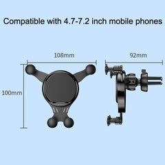 2PCS JQ006 Snap Universal Rotating Car Air Outlet Phone Holder, Dark Black, Light Green, Cherry Pink