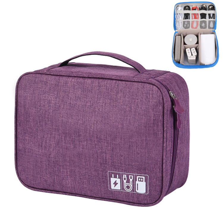 Multifunctional Cationic Digital U Disk Data Cable Storage Bag, a15 Wine Red, a15 Navy, a15 Blue, a15 Purple, a15 Grey