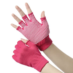 Ladies Non-Slip Fingerless Aerial Yoga Aid Gloves, Black, Purple, Rose Red, Gray, Orange, A2 Black, A2 Green, A2 Red, A2 Gray, A2 Beige, A3 Light Gray, A3 Light Purple, A3 Light Pink, A3 Light Blue, A3 Beige