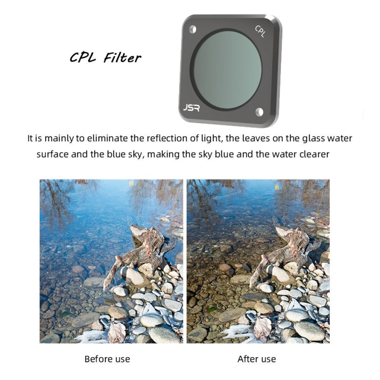 JUNESTAR Action Camera Filters For DJI Action 2,Style:, CPL, ND4, ND8, ND16, ND32, ND64, ND1000, ND8PL, ND16PL, ND32PL, ND64PL, Macro 10X, Night, Star, CS-3IN1, CS-4in1