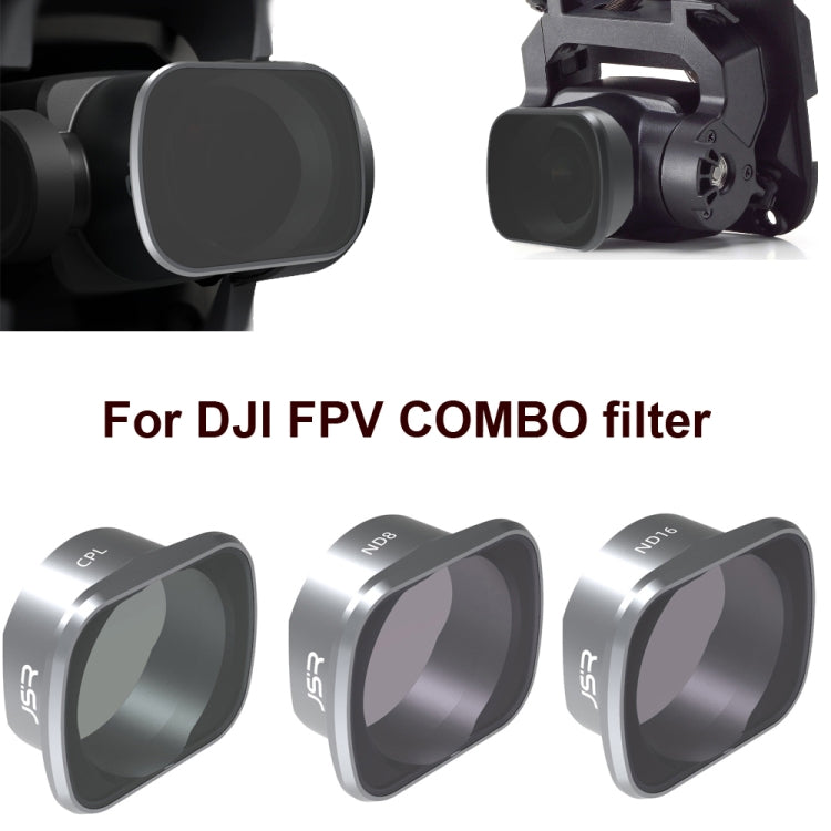 JUNESTAR  Drone Filters For DJI FPV COMBO ,Model:, UV+CPL+ND4/8/16/32, UV+CPL+ND8/16/32/64+STAR+Night