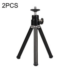 2PCS Projector Phone Stand Desktop Portable Telescopic Mini Metal Tripod, Style:, 2 Sections (Black), 2 Sections (Silver), 3 Sections (Black), 3 Sections (Silver)