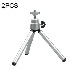 2PCS Projector Phone Stand Desktop Portable Telescopic Mini Metal Tripod, Style:, 2 Sections (Black), 2 Sections (Silver), 3 Sections (Black), 3 Sections (Silver)