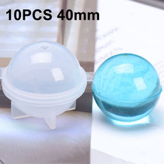 Crystal Epoxy Ball Silicone Mould DIY Handmade Jewelry Sphere Making Mould, 20 PCS 20mm, 20 PCS 30mm, 10 PCS 40mm, 4 PCS 50mm, 4 PCS  60mm