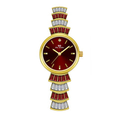 BS Bee Sister  FA1700 Diamond Inlaid Ladies Watch Symphony Wrist Watch, Golden Red, Silver -red, Golden Green, Silver Green