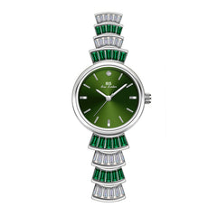 BS Bee Sister  FA1700 Diamond Inlaid Ladies Watch Symphony Wrist Watch, Golden Red, Silver -red, Golden Green, Silver Green