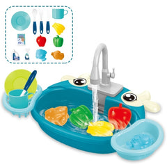 Children Kitchen Toys Electric Circulating Water Dishwasher, Panda, Yellow Duck, Yellow, Blue, Pink, Giraffe, Dinosaur