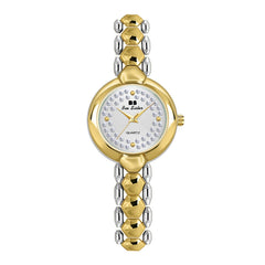 BS Bee Sister FA1691  Ladies Diamond Watch Jewelry Chain Watch, Gold, Silver, Golden Silver
