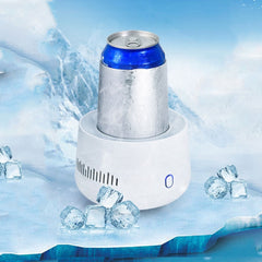 Car Mini Refrigerator Portable Household Freezer Refrigeration Cup, White