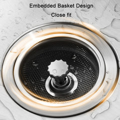 Anti-clogging Stainless Steel Filter For Kitchen Sink Sewer, Random Handle Style Delivery, Dense Net Filter