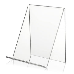 2 PCS Acrylic Display Stand Transparent Book Shelf Photo Frame Holder, 100 x 115 x 130mm