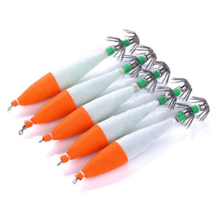 5 PCS / Bag HENGJIA SJ001 Luminous Explosion Squid Hook Deep Sea Fishing Fake Bait, SJ001 (1), SJ001 (2), SJ001 (3), SJ001 (4), SJ001 (5)