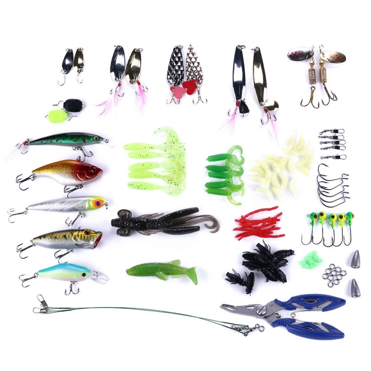 HENGJIA Sea Bass Fake Soft Bait Fishing Gear Accessories Freshwater Bait, 110 PCS / Box