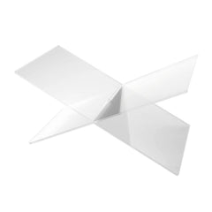 X-shaped Acrylic Bookshelf Transparent Book Sheet Music Display Stand, X-shaped Bookshelf