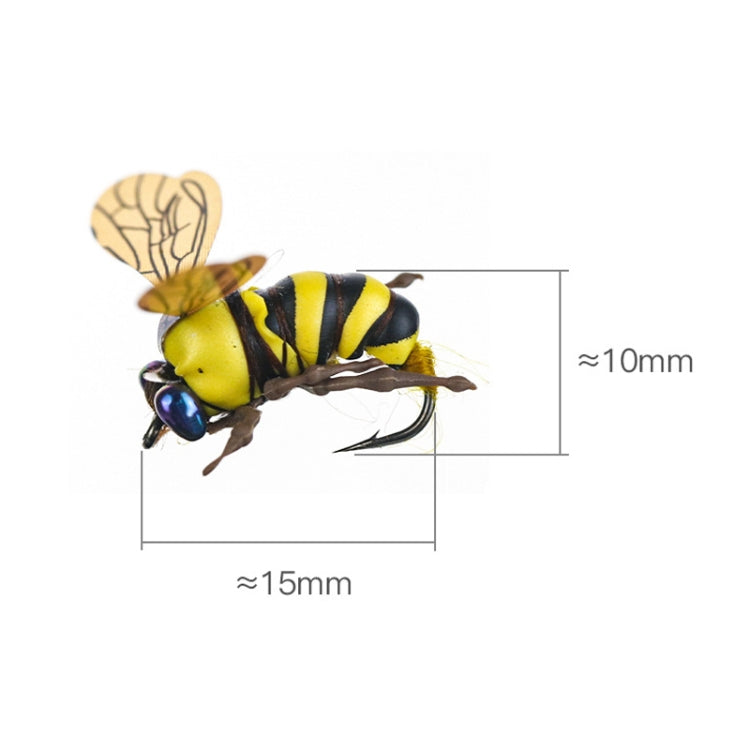 Floating Bionic Bee Road Bait Insect Fake Bait, 8-3b