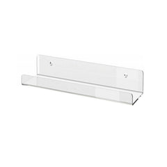 Home Kitchen Office Books Wall Mounted Acrylic Shelf, Acrylic Shelf 30x10x6cm, Acrylic Shelf 40x10x6cm