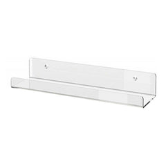 Home Kitchen Office Books Wall Mounted Acrylic Shelf, Acrylic Shelf 30x10x6cm, Acrylic Shelf 40x10x6cm