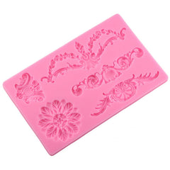 Cake Border Floral Fondant Silicone Mold, CF394