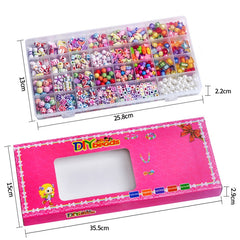 32 Grid  Acrylic Beaded Kids DIY Necklace Bracelet Toys, Without Box, With Color Box