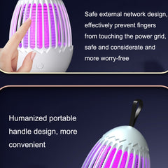 L01 Portable Electric Shock Mosquito Killer Lamp Home Outdoor Photocatalyst Fly Killer, Fly Killer Gray, Fly Killer White