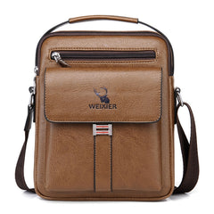 WEIXIER D245 Men Business Bag Large Capacity Shoulder Backpack, D245 Black, D245 Light Brown, D245 Dark Brown
