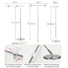 Photography Backdrop Stand Camera Photo Background Props,Style:, T-type 2-section 85cm, T-type Clamp  87cm, T-type Magnetic 80cm, L-type Desktop 85cm, L-type Magnetic 85cm, T-type 4-section  95cm, KT Board