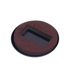 5 PCS Computer Seat Pulley Holder Chair Roller Non-slip Pad, Square Bean-colored Felt Bottom, Square Brown Felt Bottom, Round Bean Color Plastic Bottom, Round Black Plastic Bottom